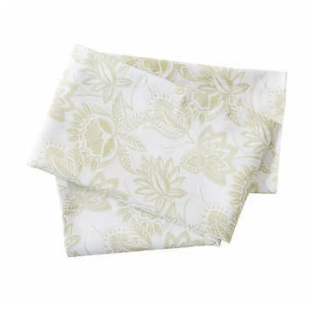 Martha Stewart Paisley Floral 3pc Bath Set Shower Curtain Sage